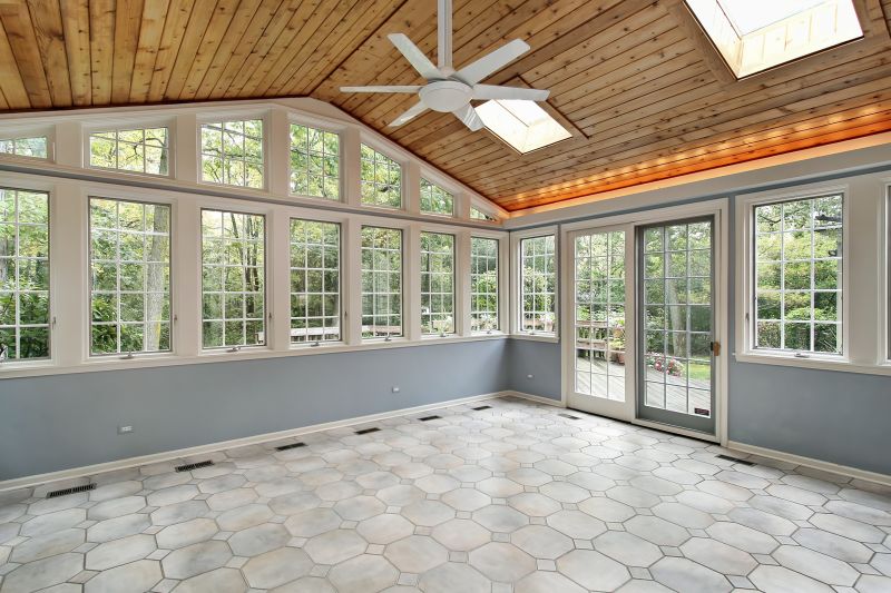 Elegant Sunroom with Skylights